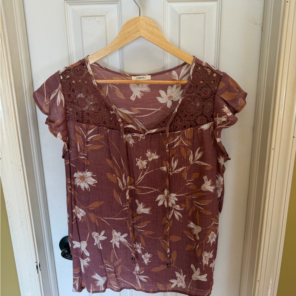 Elegant Floral Lace Blouse